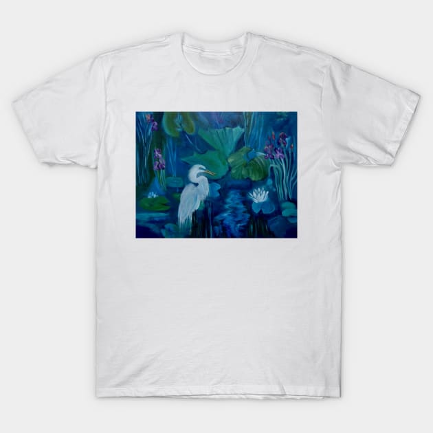 Snowy Egret T-Shirt by jennyleeandjim